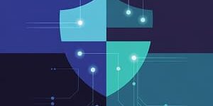 Symbolic illustration of AI powered cyber defense.