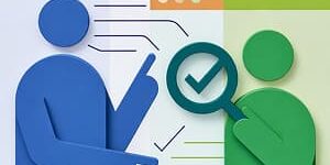 Illustration of two AI models collaborating on deep research.