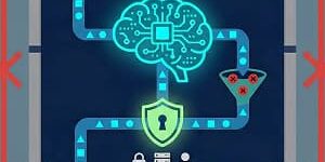 Illustration of AI security in an on-premise environment.