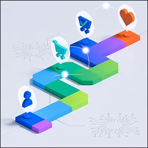 Illustration of a customer journey map.