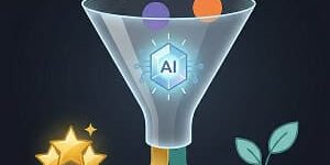 Illustration of AI-enabled lead scoring.