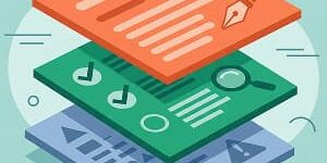 Illustration of properly fact-checked and edited AI marketing content.