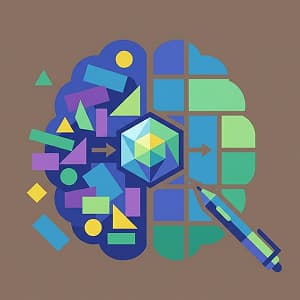 Illustration of using AI to write better creative briefs.