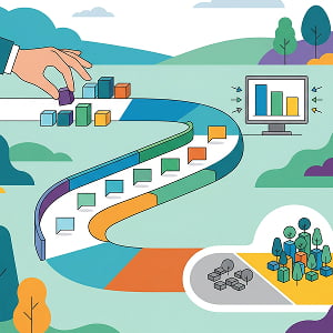 Illustration of AI targeting with human guardrails