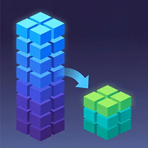 Illustration of LLM memory requirement reduction.
